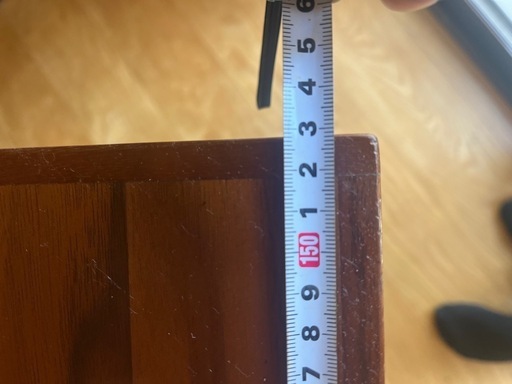 木製ダイニングテーブル　伸縮式