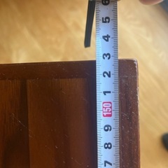 木製ダイニングテーブル　伸縮式の画像