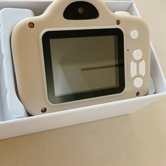 キッズカメラ　リトポラ　ベージュ　訳ありの画像