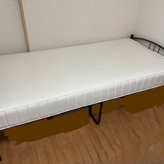 山善　シングルパイプベッド　ダークブラウン　NSK-95195(...