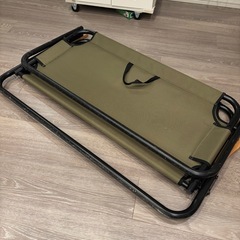キャンプ2人掛けベンチの画像