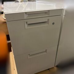 【自社配送は札幌市内限定】キャスター付きデスクキャビネット袖机 ...
