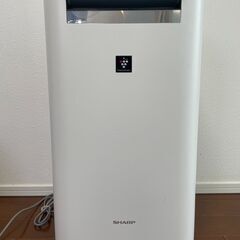 シャープ 加湿 空気清浄機 プラズマクラスター 25000 空気清浄 23畳 ホワイト KI-LS50-W タンク容量 約2.5L/加湿量550mLの画像