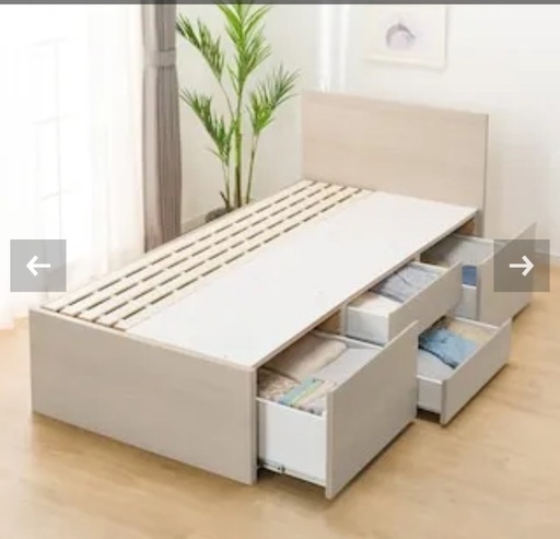 大容量収納付きシングルベット(美品)