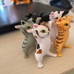 ペンたて　ねこの置物　アクセかけの画像