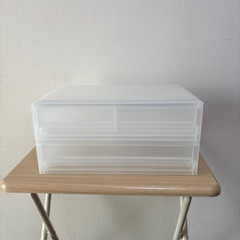 無印良品　ポリプロピレン　小物収納ケース　引出式　横ワイド　浅型...