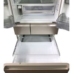 【直接引取歓迎！】Panasonic パナソニック 551L パーシャル搭載冷蔵庫 NR-F561XPV-N ノンフロン冷凍冷蔵庫 6ドア フレンチドア 2016年製（埼玉県川越市）の画像