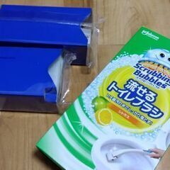 スクラビングバブル　流せるトイレブラシ本体/スゴ落ちパッド詰め替え