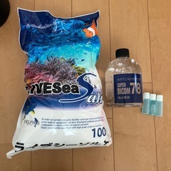 未開封　海水用　 塩水　ライブシーソルトとバイコム78の500m...
