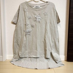 (Ample)ヤマダヤ　星のデザインTシャツ／カットソー 夏　レディースの画像