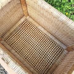 ラタンBOX　籐編み　蓋無しタイプの画像