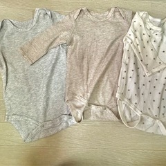 ベビー長袖ロンパース肌着