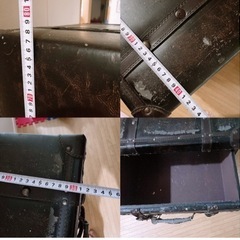 リビング チェスト タンス 収納 おしゃれ アンティーク 合皮 レザー 引き出し 完成品 黒 ブラック 衣類収納 小物収納 洋服 収納 リビング収納 ヴィンテージ 4段の画像