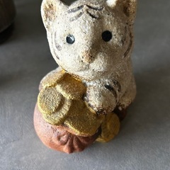 信楽焼置物　かわいい　虎　寅　金運