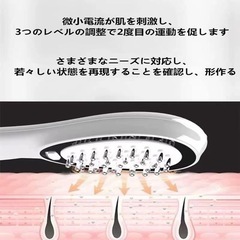 【新品】電動頭皮ブラシ ヘッドスパ 育毛剤 オイル 美容液 発毛促進の画像