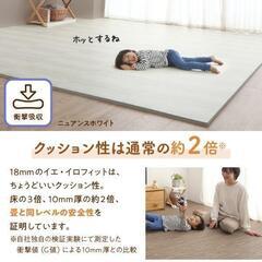 未使用訳あり　抗菌ジョイントマット 6畳48枚セット トゥルーグレー 厚み1cm 縁付 クッション マット 断熱 保温 特級防音の画像