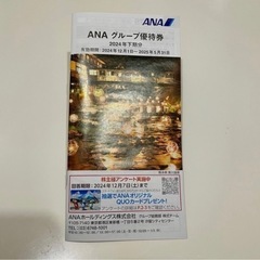 ANA株主優待　1枚の画像