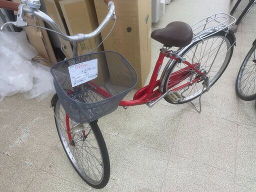 自転車26インチ赤TJ11579 (リユースのサカイ東金) 東金の