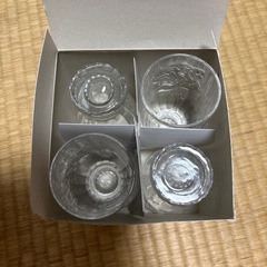 決まりました　メガホン型グラス４個セットの画像