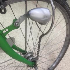 自転車　２７インチ　緑　TJ11582の画像