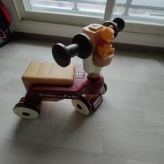 くまのプーさん ウォーカーライダー 手押し車 三輪車 ベビー玩具の画像