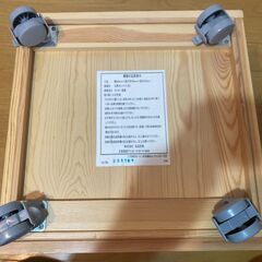 【明日投稿削除します】無印良品　パイン材収納ボックス　キャスター付きの画像