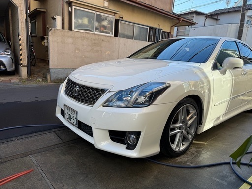 車　ヘッドライト黄ばみ取り　透明化作業
