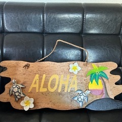 ハンドメイドALOHAウッドプレート