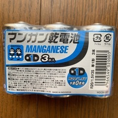 単2マンガン電池9本セットでの画像