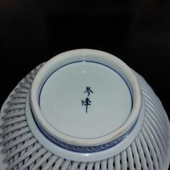 有田焼　編み透かし花がらの画像