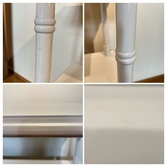 バンブー フレンチ シェルフ 収納棚 ホワイト カラーの画像