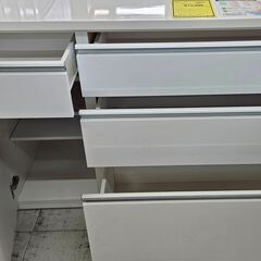 レンジボード　ホワイト　幅(W)1195mm × 奥行(D)505mm × 高さ(H)855mm　【ジャングルジャングル堺初芝店】　堺市（東区　西区　北区　南区　堺区　美原区）高石市　泉大津市　忠岡町　和泉市　松原市　大阪狭山市の画像