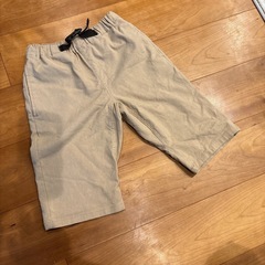 キッズ ハーフパンツ 2枚セット ベージュ 160cm＆Sの画像