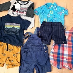 【80】男児 ブランド春夏服 7点
