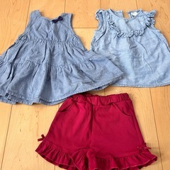 【80】 女の子 春夏服 3点