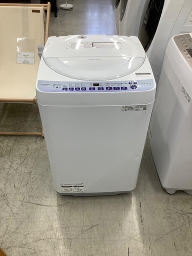 安心の1年保証付き！！　SHARP　7.0kg全自動洗濯機　ES-T715-W  2023年製