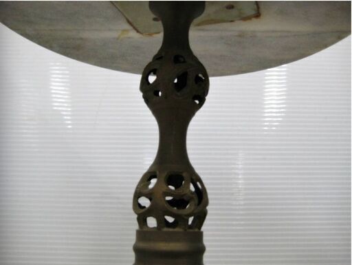 サイドテーブル 大理石調 花台 フラワースタンド 丸型 円卓