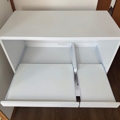 キッチンカウンター ダブルスライド キャスターコンセント付の画像
