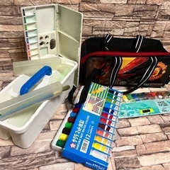 絵の具セット　小学生　絵の具2セットの画像