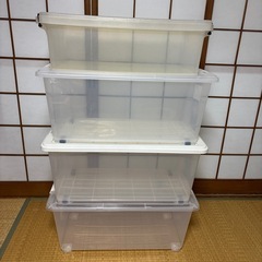 プラスチック衣装ケース各種の画像