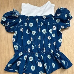 ※値下げしました※【JENNI love】肩出しＴシャツ&スカートセットの画像