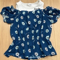 ※値下げしました※【JENNI love】肩出しＴシャツ&スカートセットの画像