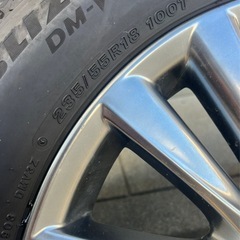 ハリアー 60 純正18インチ　スタットレスタイヤ　ブリヂストン4本の画像