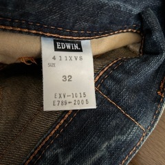 EDWIN　エドウィン「限定ヴィンテージXU」32インチサイズの画像