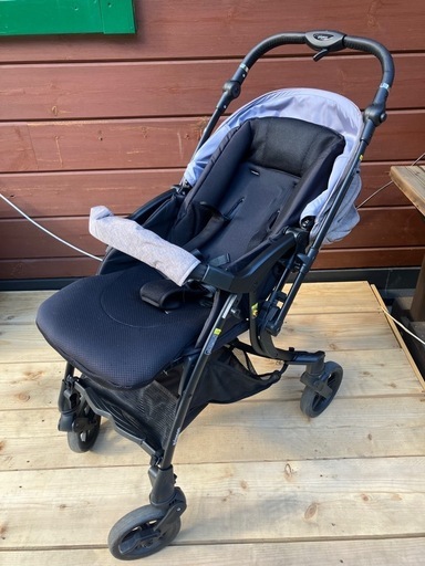 美品 ベビーカーPigeon ランフィリノンRB3Lも