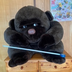 特大 ゴリラのぬいぐるみ レトロの画像