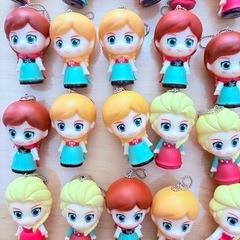 ぷかぷかアナと雪の女王ボールチェーン付すくい人形31個まとめの画像