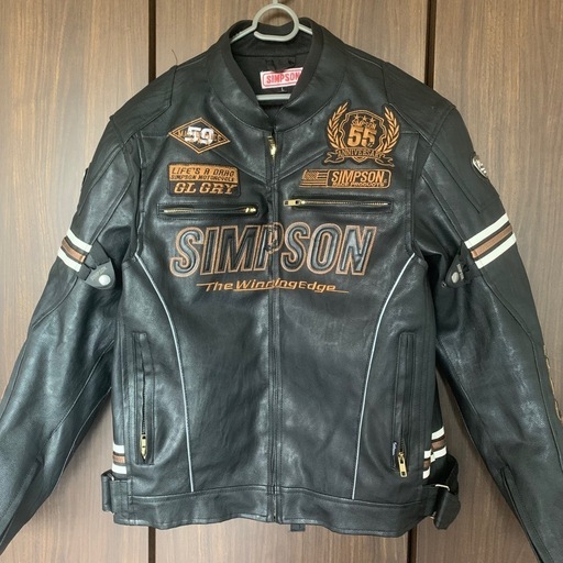 シンプソン　55周年アニバーサリーフェイクレザージャケット