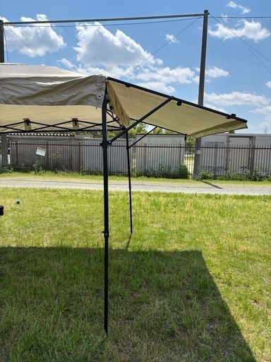 値下げ　タープテント 2.5m オーニング オーニングタイプ シルバーコーティング ワンタッチタープテント 簡単 大型 軽量 日よけ 日除け UVカット 防水 おしゃれ アウトドア レジャー キャンプ バーベキュー 運動会 イベント用