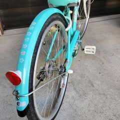 引取先決定済【子供用自転車】ブリヂストン エコパル 女の子 22インチ（美品）の画像